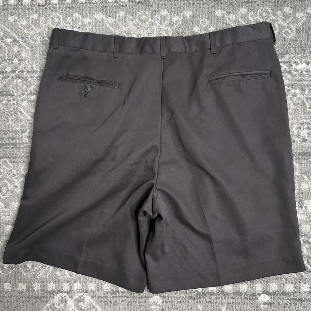 Norm Thompson Chino Casual Pleated Shorts Men's Size 38 Black 8